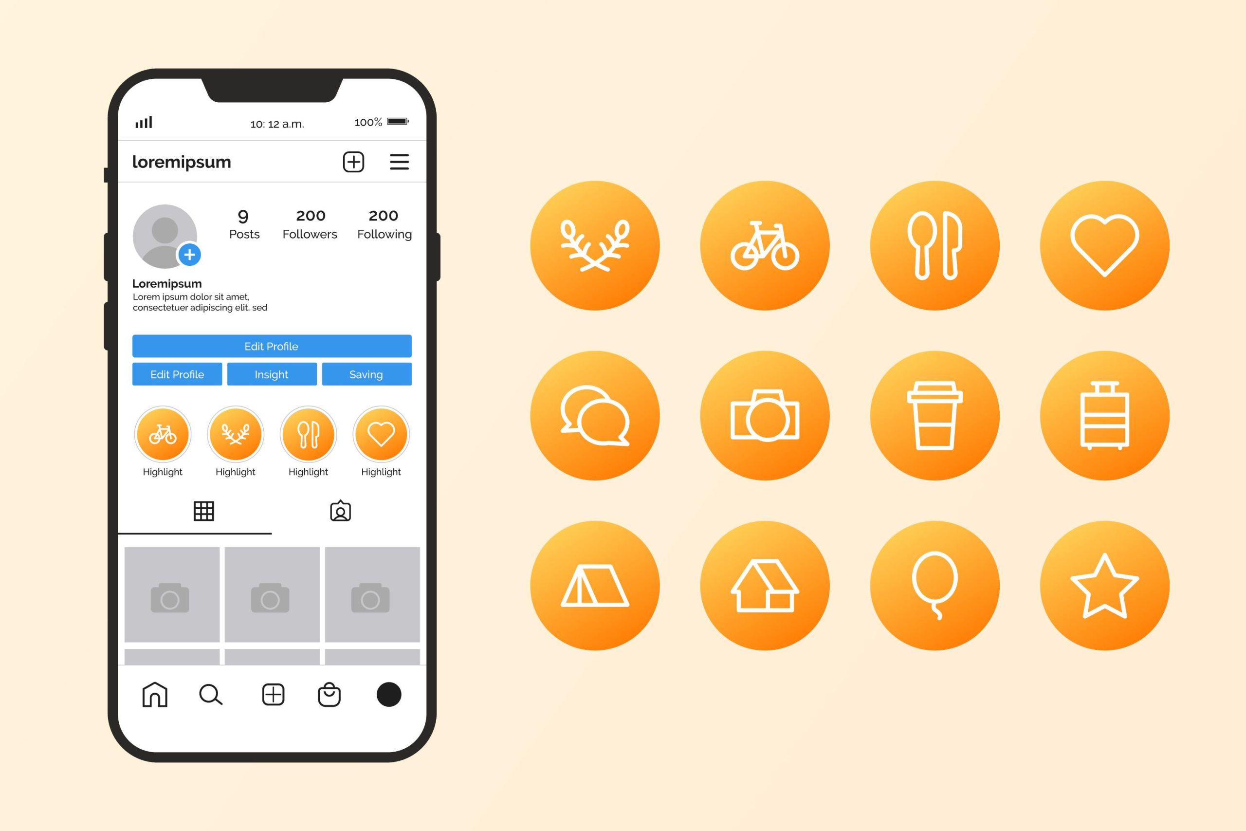 Capas para stories de destaques do Instagram