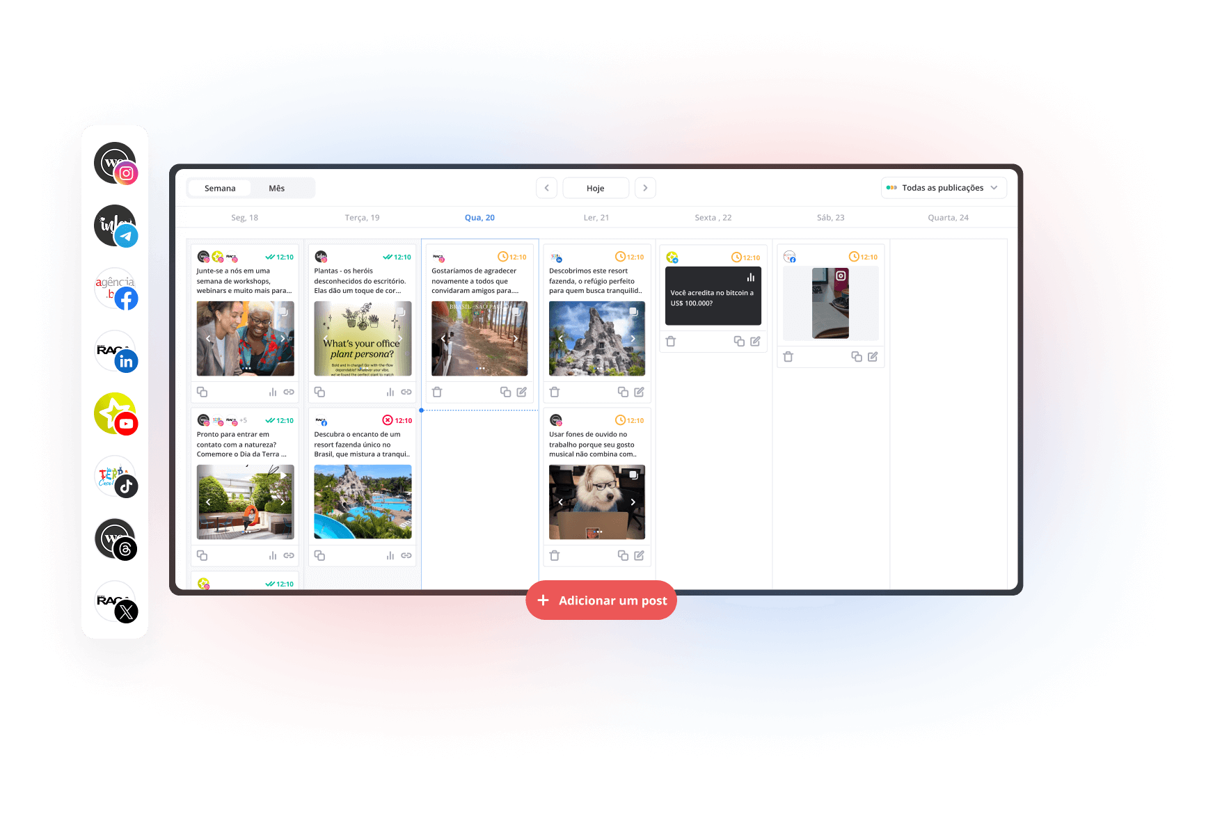 Agende seus posts do Instagram