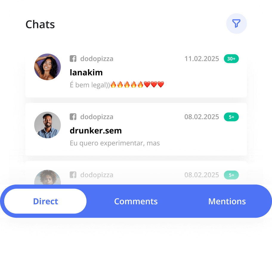 Engaging with
social mentions