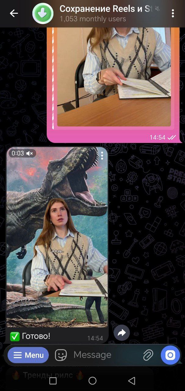 бот чтобы сохранять сторис