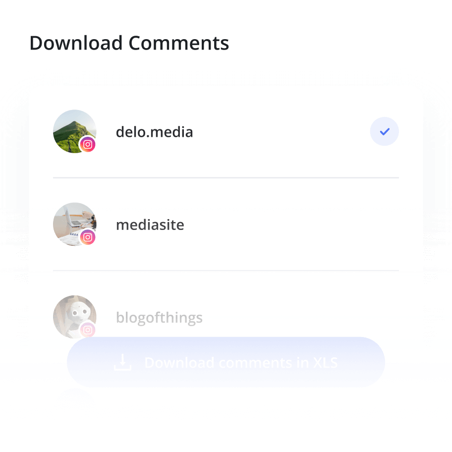 Comment export